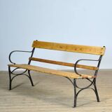 Banc de parc en fer riveté, années 1920