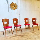 Set of 4 Gentiane bistro chairs by Baumann