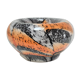 Empty pocket Carlo Moretti opaline glass orange and black design