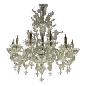 Lustre vénitien en verre