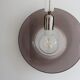 suspension in plexiglass and chrome space age brown mauve colour 70s 80s