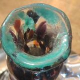 Vintage candle holder, glass paste