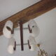 Lustre scandinave en teck