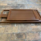 1960s Midcentury Modern Wooden Folding Serving Cart