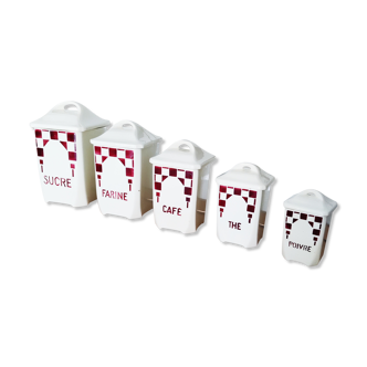 Set of 5 spice jars