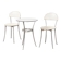 Enzo Mari Paire de Chaises Tonietta + Table Trevi pour Zanotta Italie 1985
