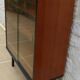 Storage unit, display cabinet with sliding glass doors, metal base