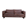 Mid-century patchwork leather sofa in the style of De Sede, 1970s