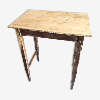 Amazes me patinated wood table