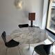 Knoll Tulip Saarinen round table with Arabescato marble