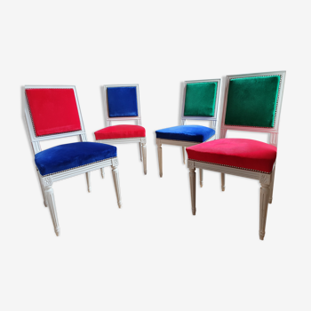 Lot de 4 chaises mix & match