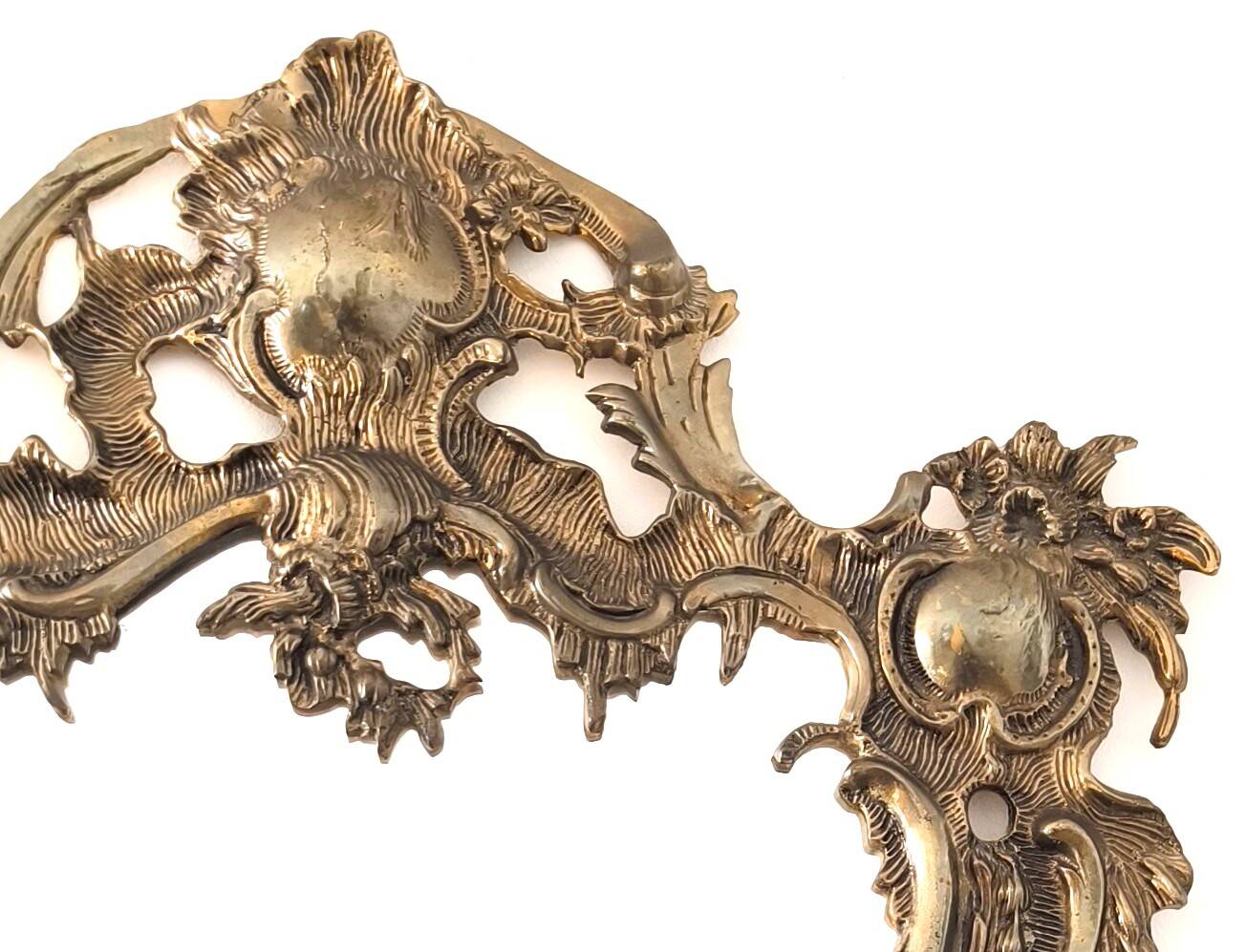 French bronze cornucopia mirror, first half of the 20th century.