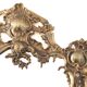 Espejo cornucopia de bronce francés primera mitad siglo XX