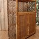 Braided rattan buffet