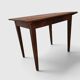 Petite table de ferme rustique en bois massif – Fin XIXe / Début XXe