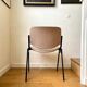 Chair DSC 106 by Giancarlo Piretti for Castelli 1970s' in beige cotton