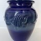 Vase en céramique bleu