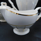 Céranord pourer, creamer and sugar bowl