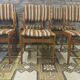 Lot de 6 chaises scandinaves vintage année 1970