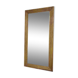 19th century rectangular gilded channel mirror