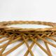 Rattan and woven wicker sun mirror from the 60s