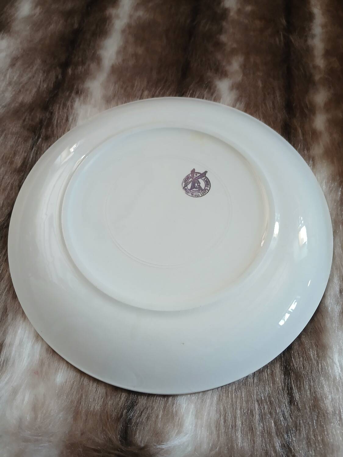 12 vintage dessert plates Moulin des Loups
