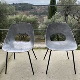 Pair of Pierre Guariche "tulip" chairs - 1950s/1960s