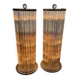 Pair of light columns / Murano / 1980s
