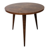 Side table, low tripod pedestal table, 50s-60s