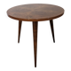 Side table, low tripod pedestal table, 50s-60s