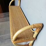 Rattan wall shelf ep 1970