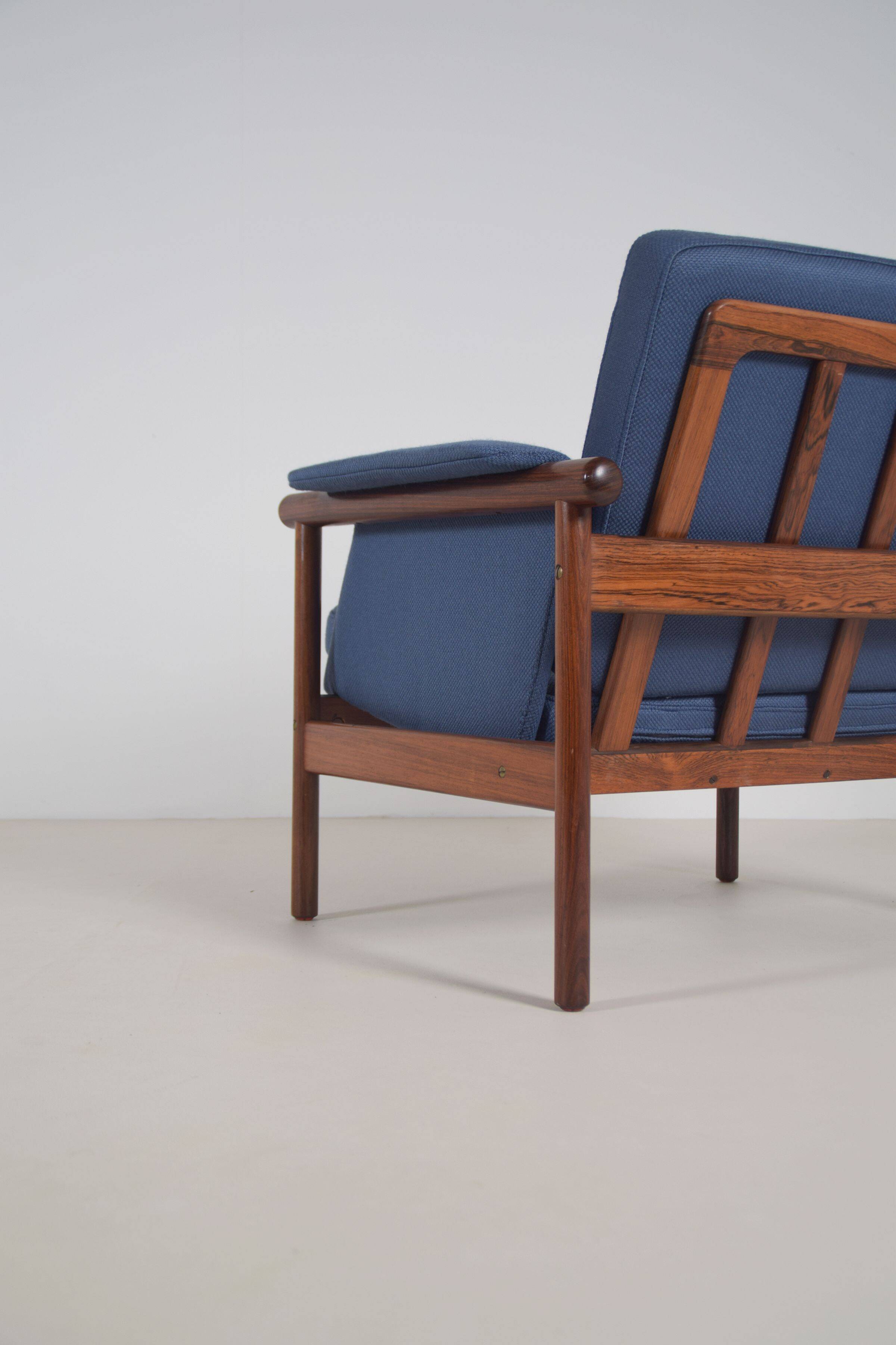 Ensemble rare de chaises Wiki danoises par Illum Wikkelso pour Koefoeds Mobelfabrik.