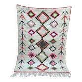 Moroccan Berber Rug Costum - Moroccan Wool Rug - New Azilal Rug - Beni Ouarain Style
