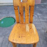 6 pine chairs
