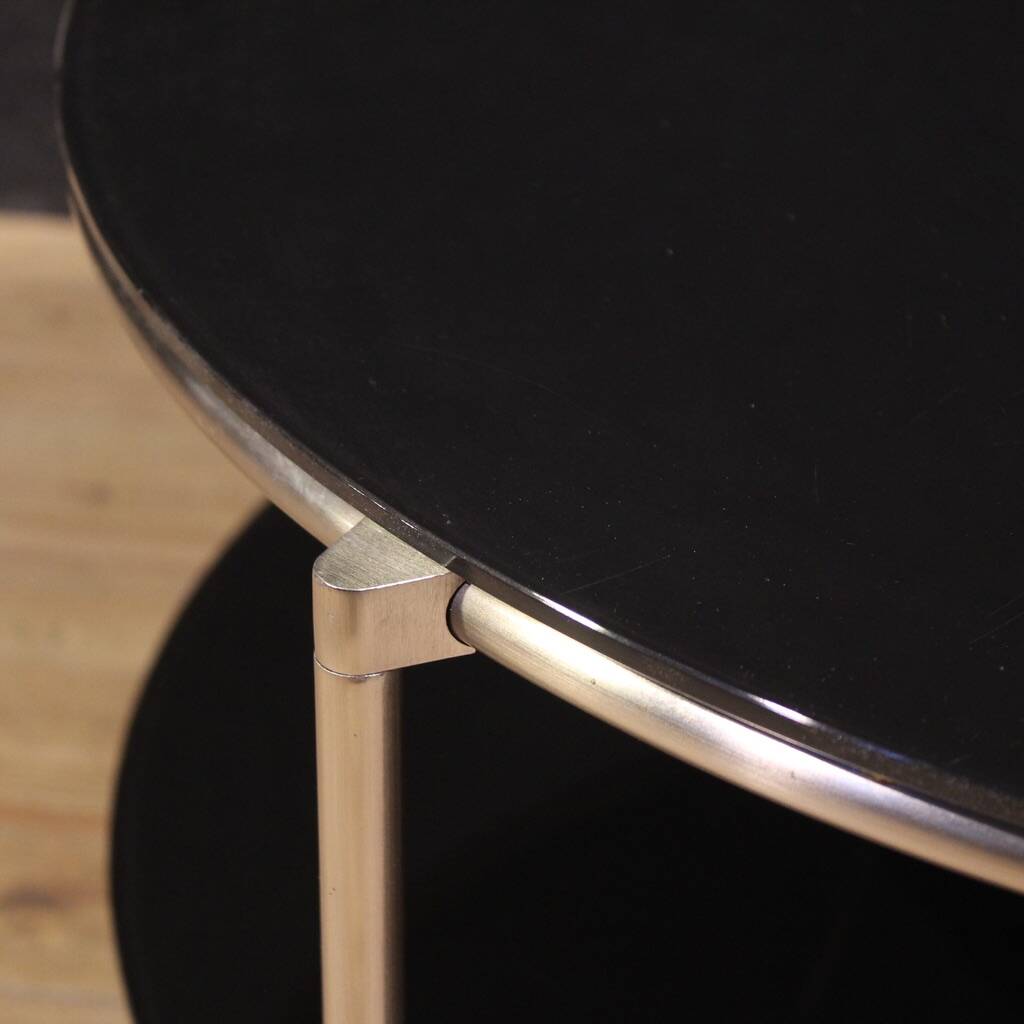 1980s coffee table on casters