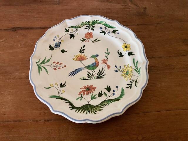 Gien Birds of Paradise Plate