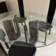 Dining table Cattelan marble with 4 chairs.