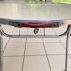 Folding oval table - height adjustable - metal and laminate - 60s/70s.