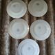 5 assiettes à dessert anciennes Digoin et Sarreguemines