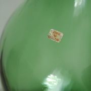 Thick glass vase from Italy, vintage.