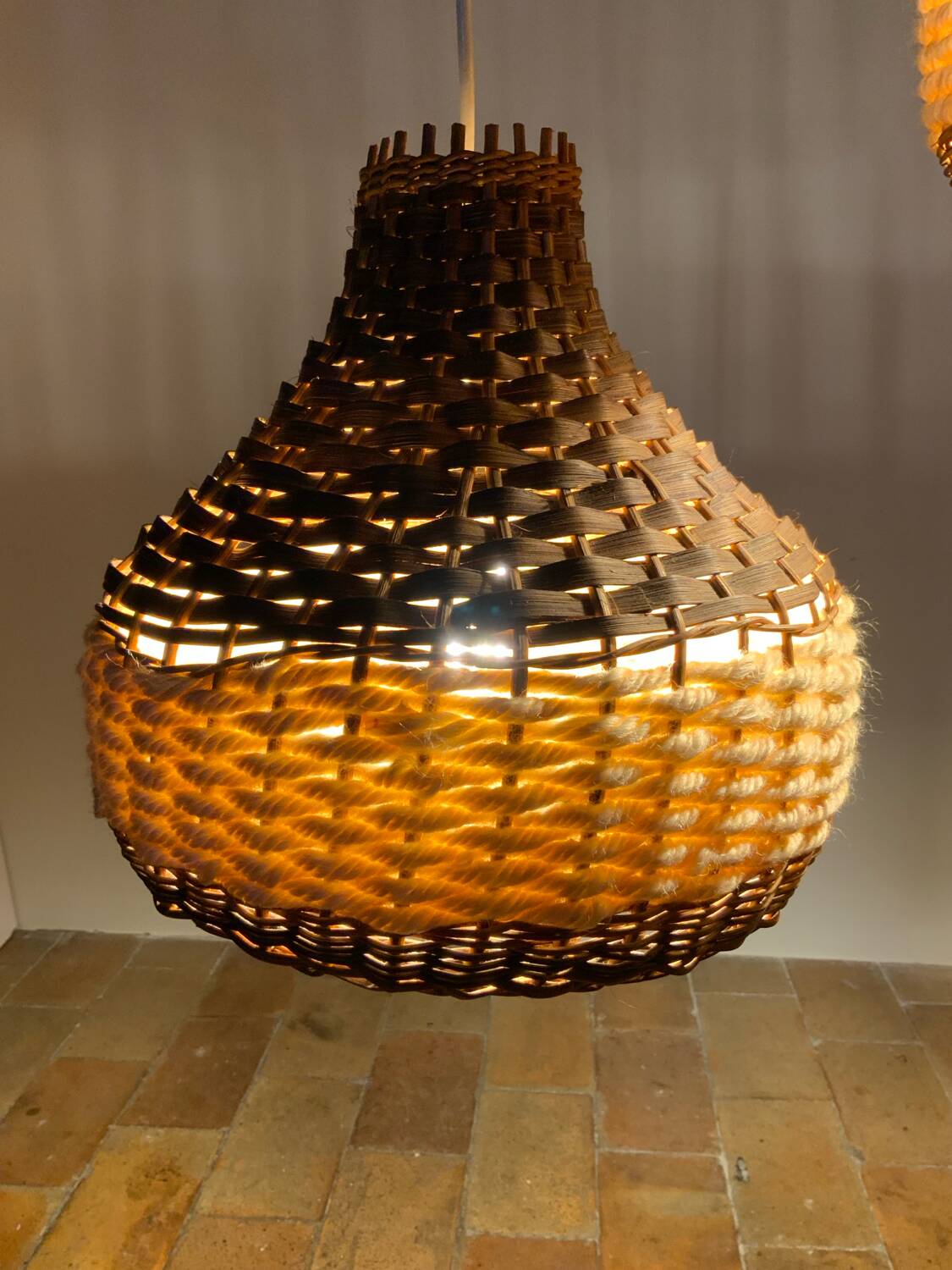 Pair of vintage pendant lights