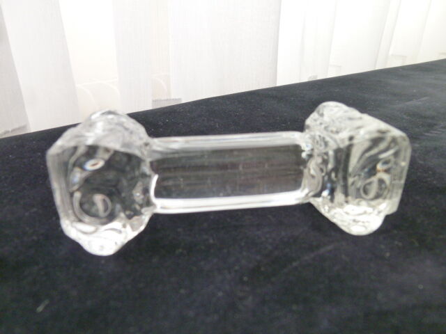 Set of 10 crystal knife holders Column shape identical to Baccarat