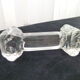 Set of 10 crystal knife holders Column shape identical to Baccarat
