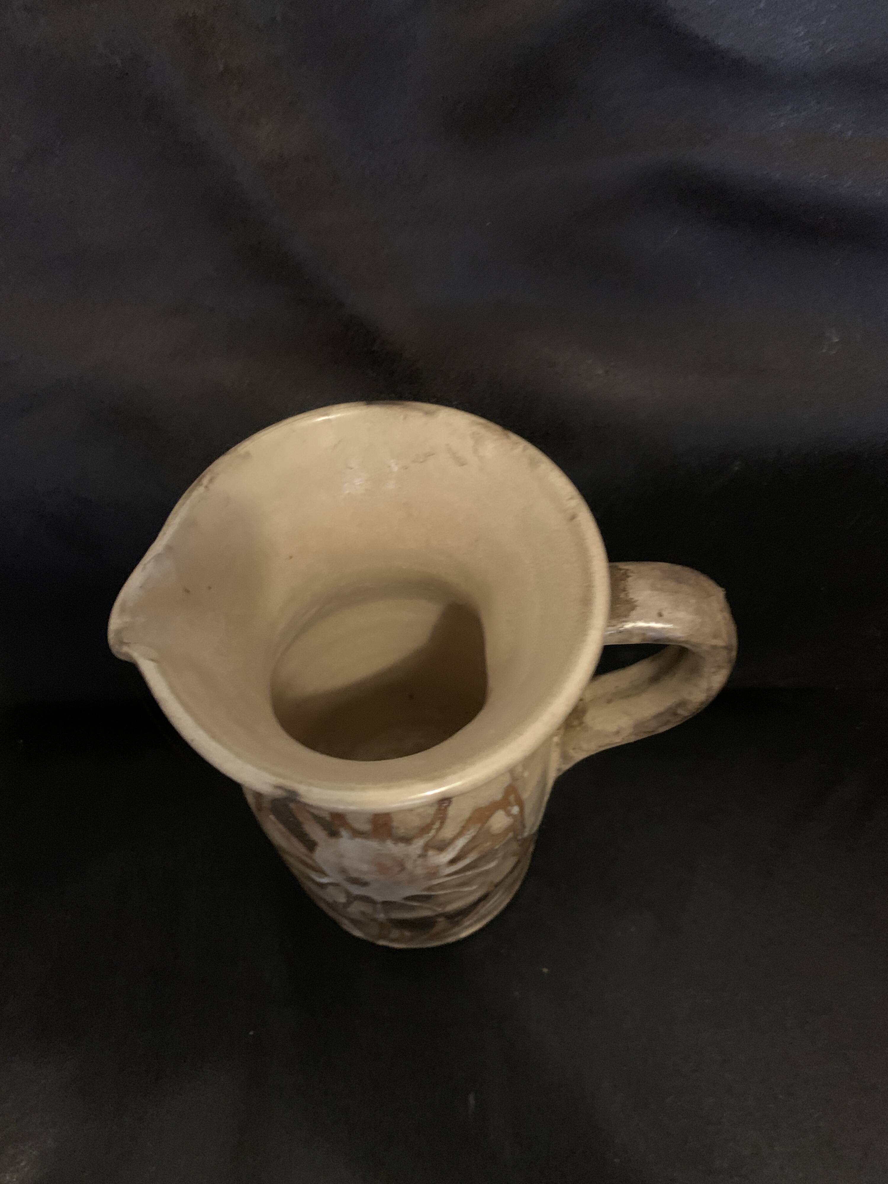 Vallauris pitcher 16cm 1970 in ceramic vintage jug old France
