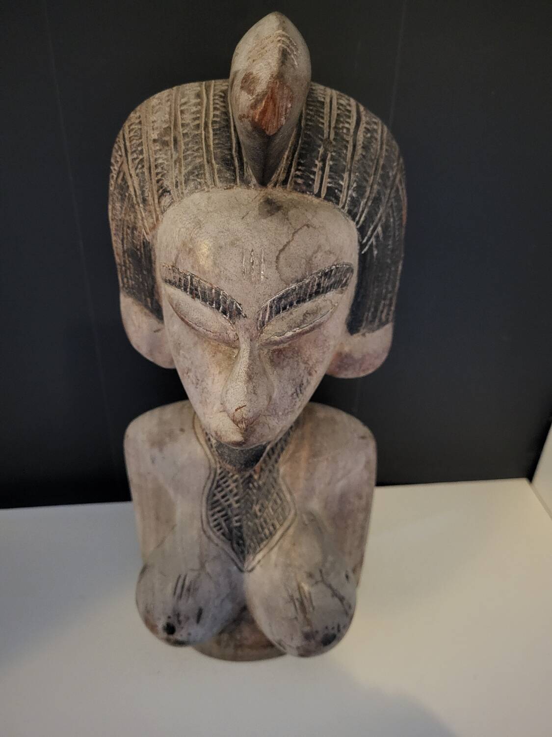 African woman bust