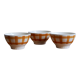 3 checkered bowls