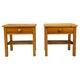Danish Wall Hanging Bedside Tables in Pine, 1970s/80s, Set of 2
