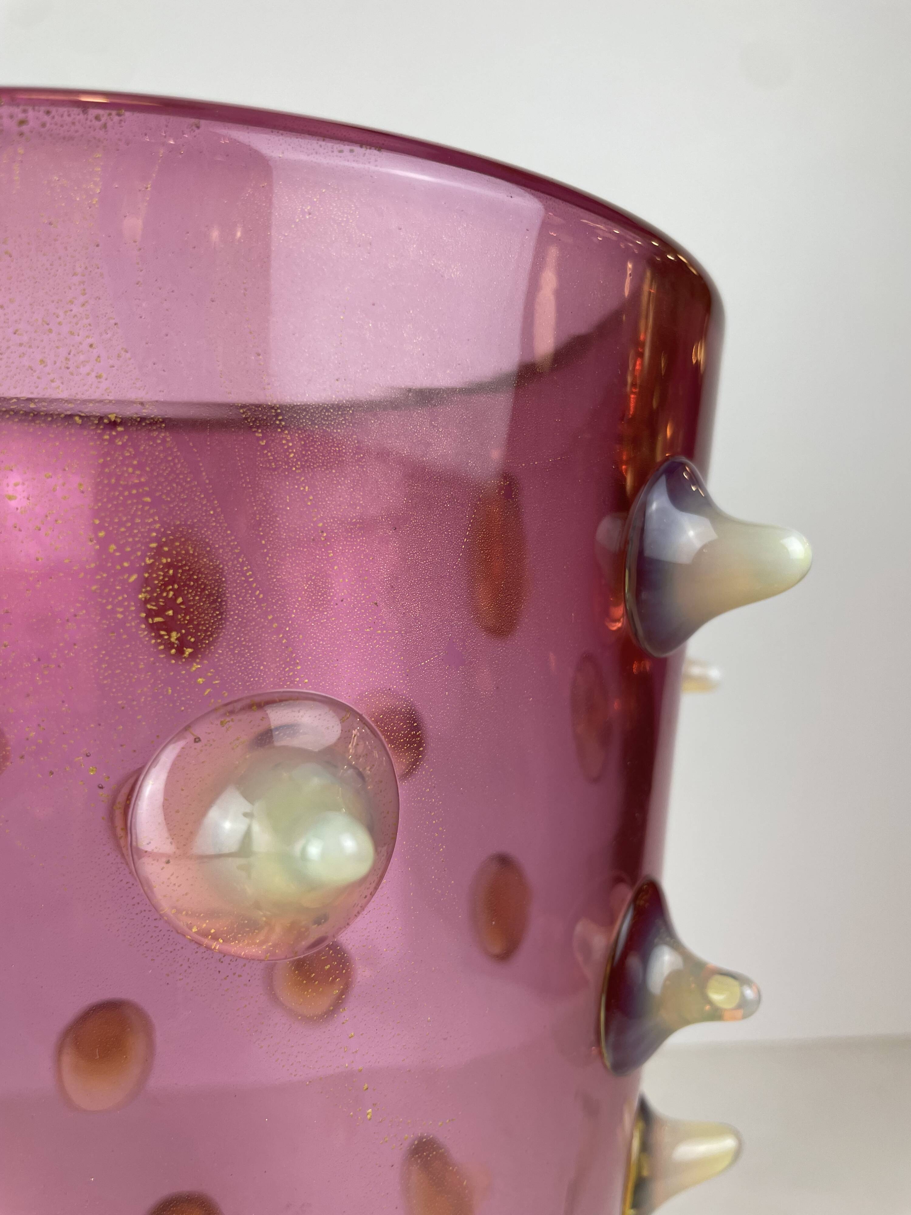 Thorn Spikes Murano Glass Vase by Pino Signoretto, Italy, 1990s