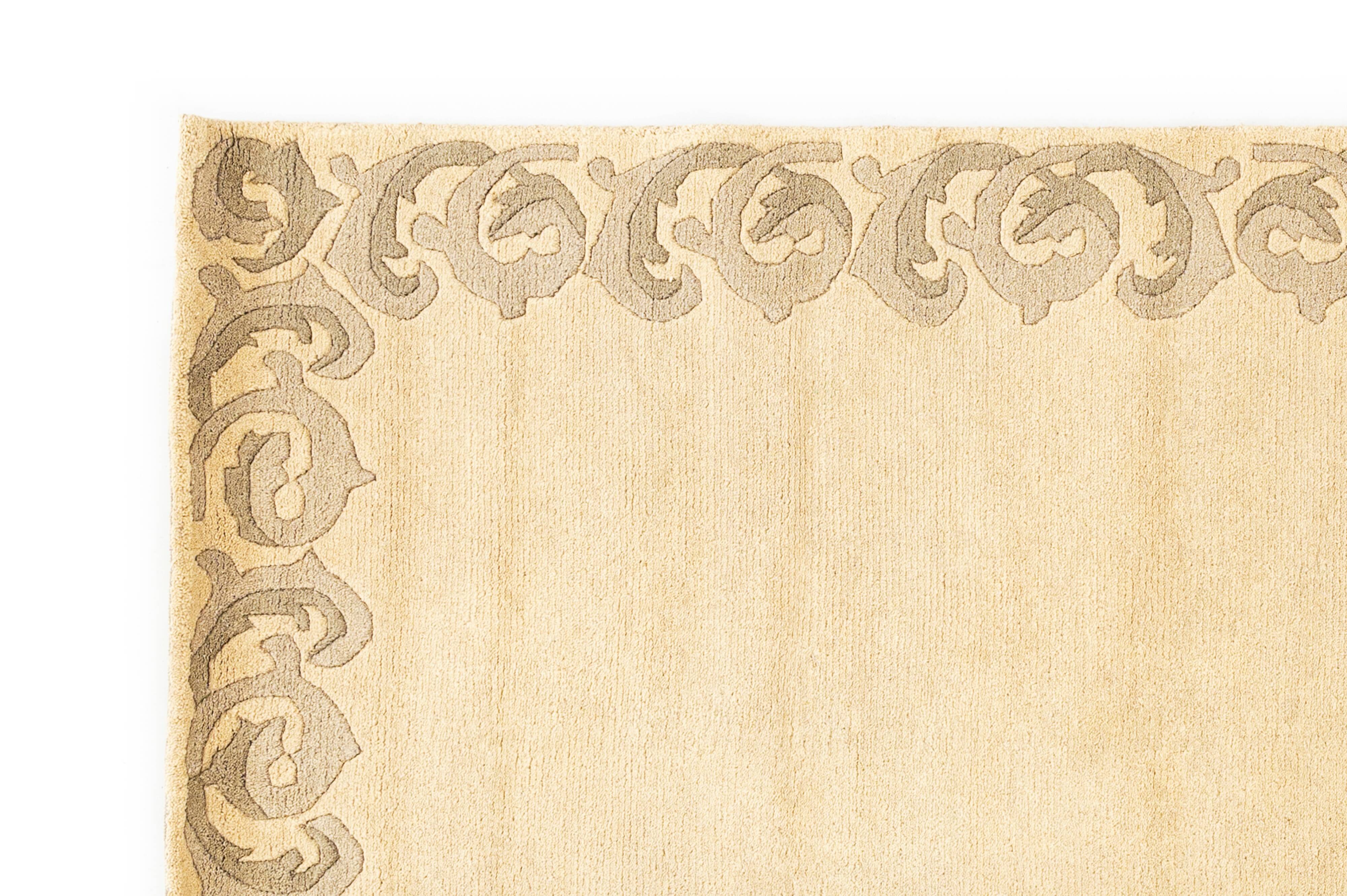 NOS Hand knotted Scandinavian design rug by Anna Johanna Ångström. 197 x 137 cm (78 x 54 in)