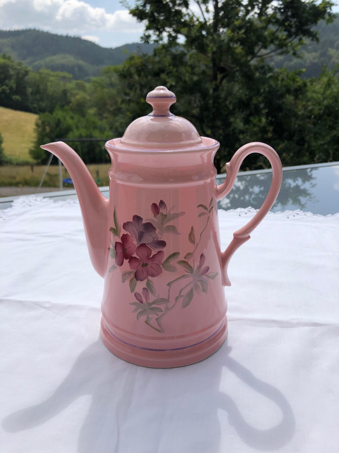 Floral pattern coffee maker